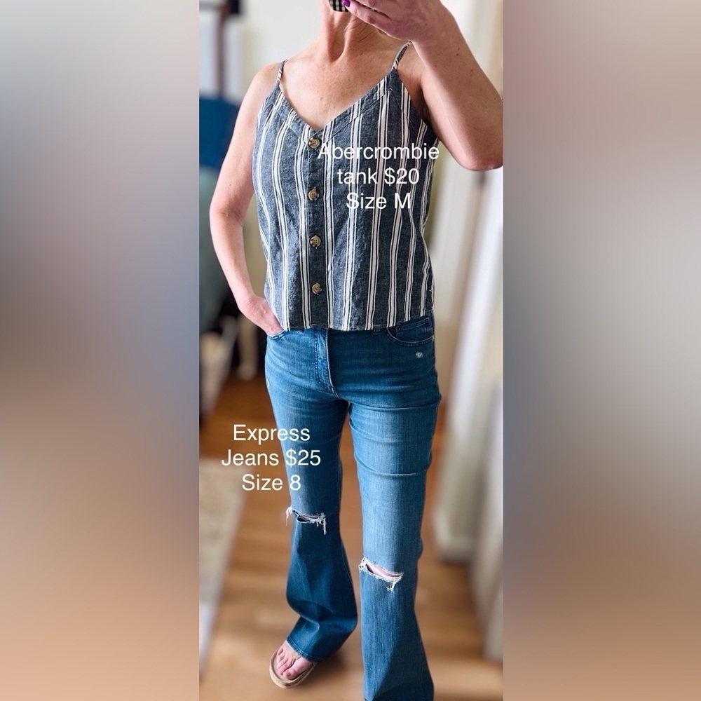 Abercrombie Button Down Tank